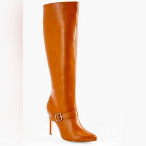 NEW TAN OLIVIA TALL STILETTO BOOT